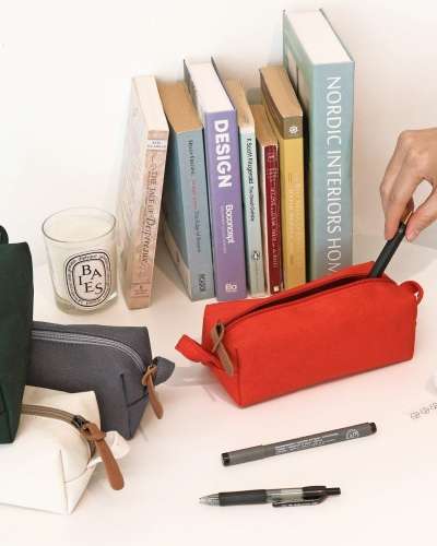 Ochep Canvas Square Multi Pouch Pen Case Pen Pouch VER.3