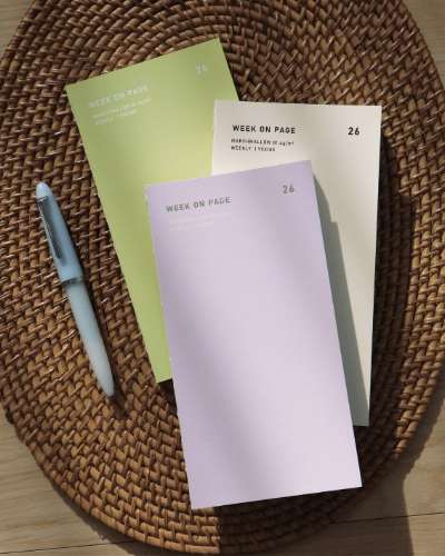 O'Check 2026 Dated Week-on-Page Fountain Pen Weekly Diary