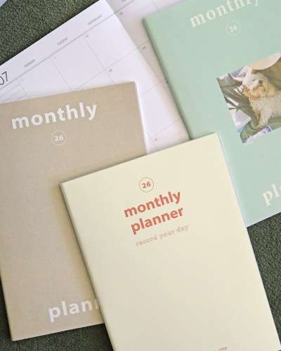 O-CHECK 2026 Date-Based Monthly Planner A4