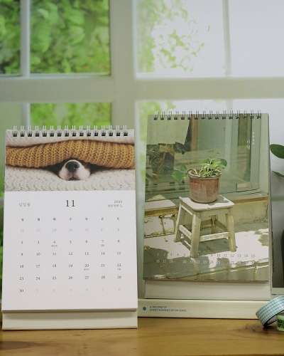 OCHEK 2026 15-Month Desk Calendar My Four Seasons