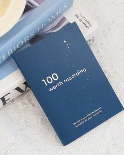 O-CHECK 100 Months Recording Notebook Gratitude Emotion Diary Weekly Class Note