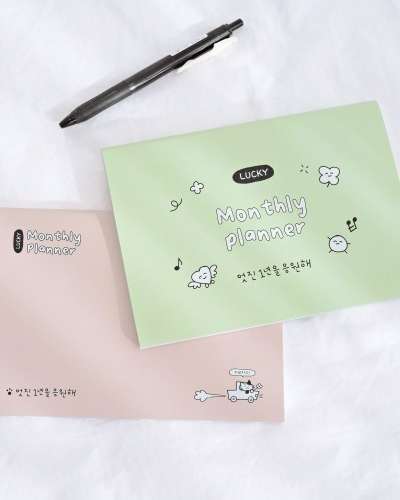O-CHECK Lucky Monthly Planner Perpetual Diary