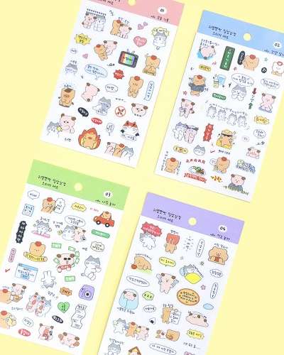 O-CHECK Daily Emotion Cute Sticker Set