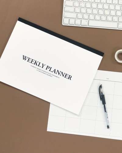 O-CHECK A4 Desktop Weekly Planner Pad