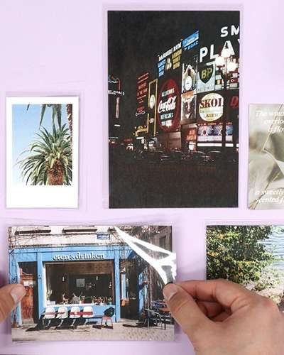 O-CHECK Self-Adhesive OPP Photo Pocket (Adhesive Type) Photocard Mini Polaroid