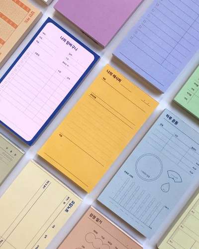 O-Check Small Records Memo Pad Functional 7-Type Set