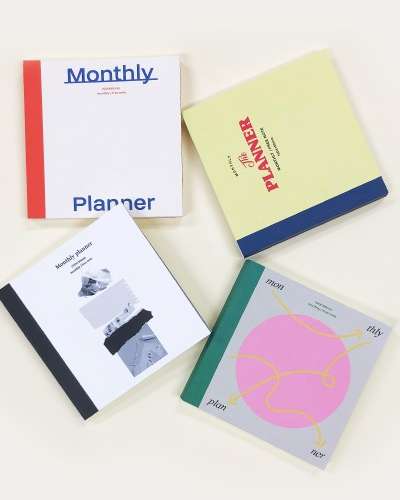 O-CHECK Square Perpetual Diary (Monthly Planner Scheduler Deco)