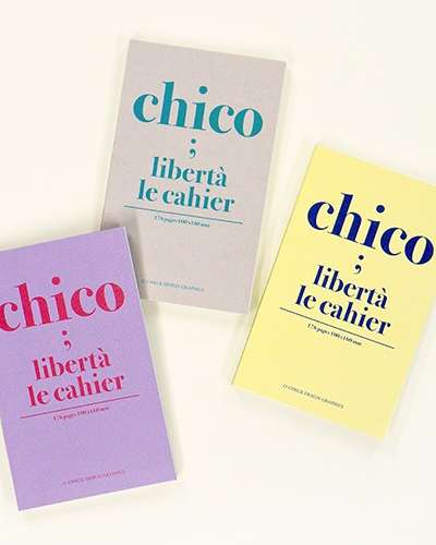 O-CHECK Chico Liberta Mini Notebook (Pocket Notepad Half-Half Grid Plain)