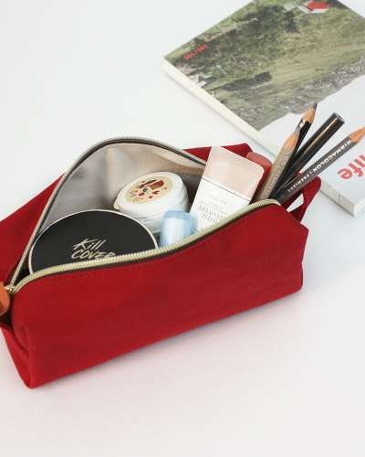 O-CHECK Canvas Square Multi Pouch