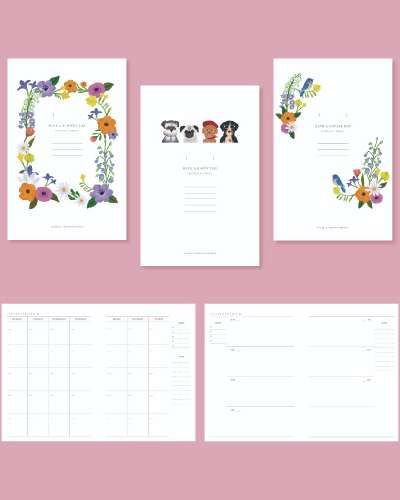 O-CHECK A5 Weekly 6-Ring Diary Refill Pages