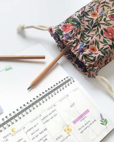 O-CHECK String Pouch (M) Flower Edition