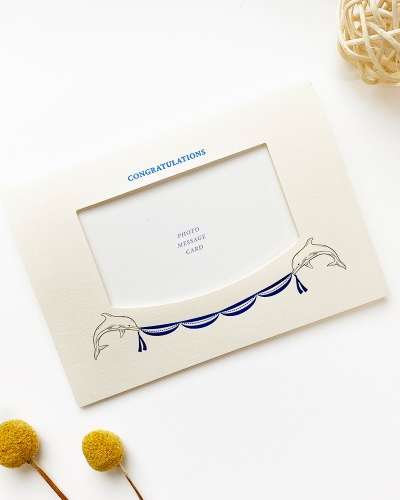 O-CHECK Photo Message Card CONGRATULATIONS Congratulations Card