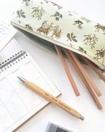 O-CHECK Pencil Case Canvas Pen Pouch_Harmony