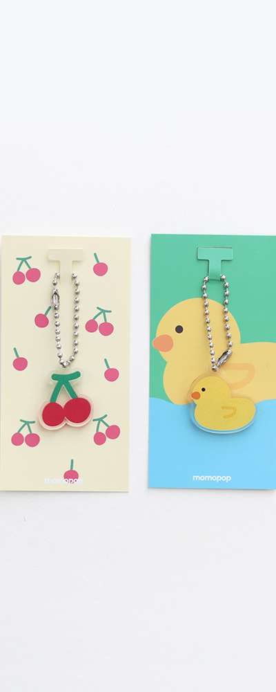Momo Pop Illustration Mini Acrylic Keyring