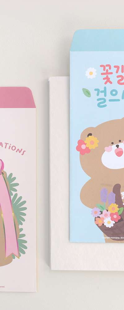 Momo Pop Lovely Bear Money Envelope Set (5 Pieces)