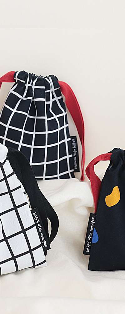 Momopop Mini Fabric Bokjori String Pouch