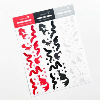 Poo Poo Nam | Fox Fetish Seal Sticker 3-Type Set