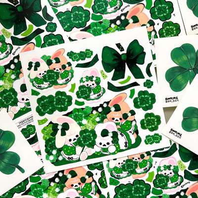 Imtoki | #With Clover Sticker