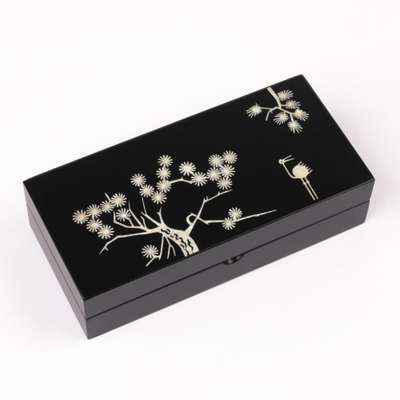 Pine and Crane Pencil Case