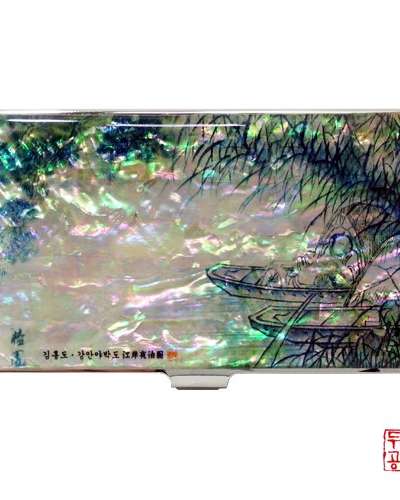 【キム・ホンド】強岸夜泊図 携帯名刺入れ