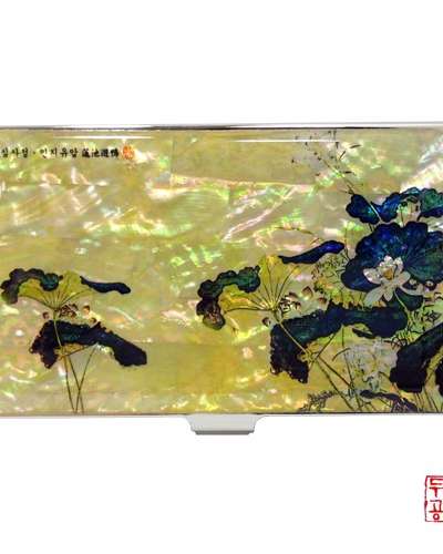 [シムサジョン] 蓮池油画 携帯名刺入れ