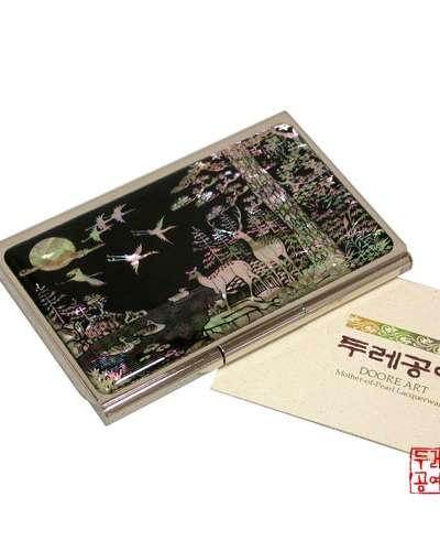 螺鈿名刺入れ【鹿】
