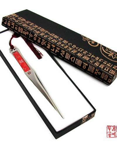 Hanja Pattern Knife [Red]