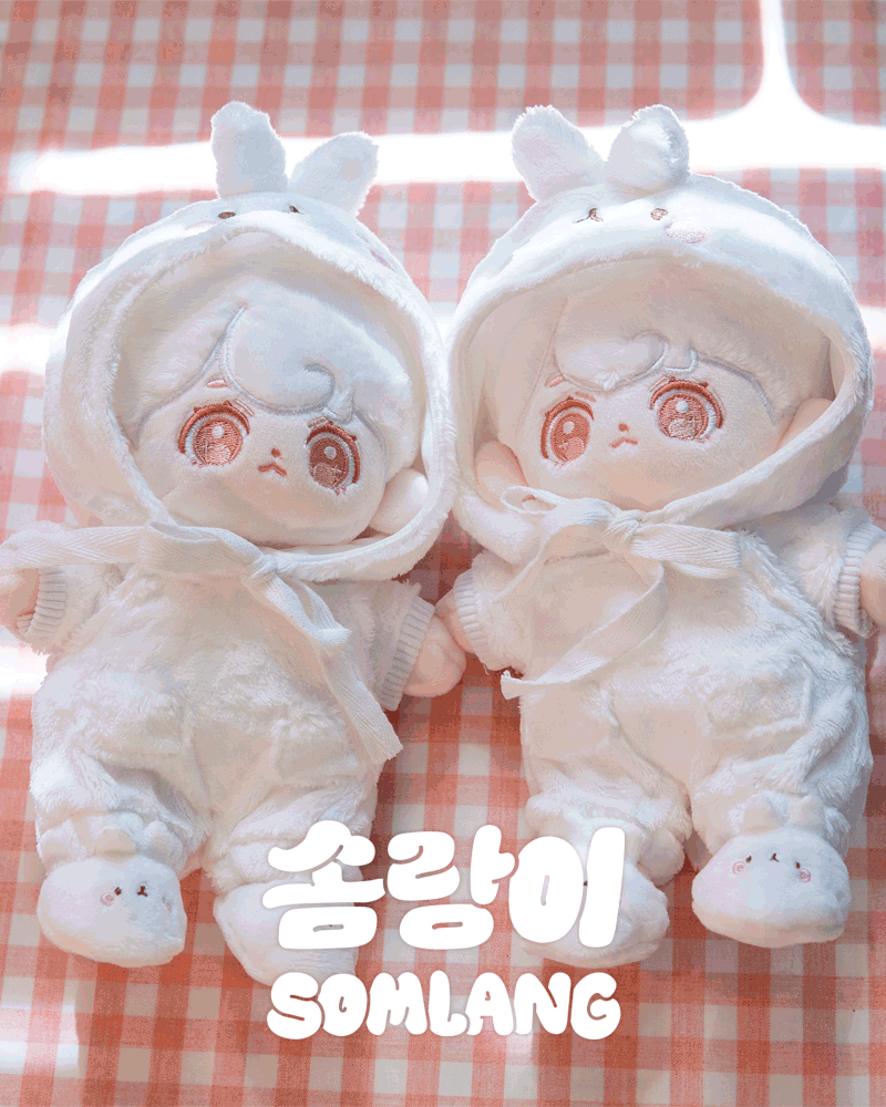 Molang Somrangi Plush Set (Complimentary Gift Included)