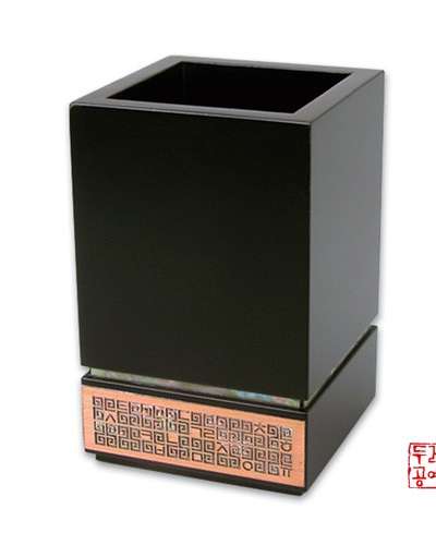 Mother-of-Pearl Pen Holder - Hangul Geometry 2