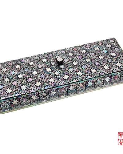 Flower Wall Geometric Pattern Brush Pen Case