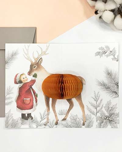 O-CHECK Pop Up Card Rudolph