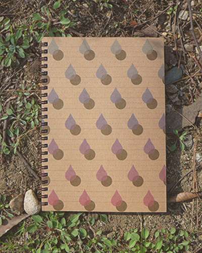 O-CHECK Spring Note SPRING NOTE Rain Drop Grid