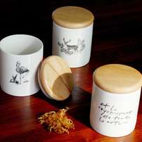 Canister Storage Container Deer Flamingo Typography (W8.5xH10.5)