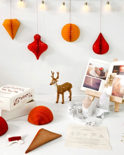 [1+1] O-CHECK Christmas Garland Ornament Honeycomb