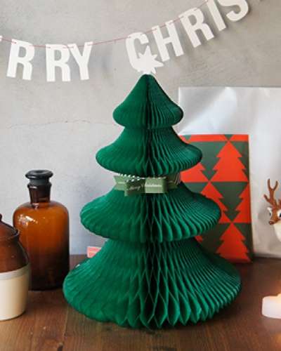 O-CHECK Standing Honeycomb Christmas Tree Decoration XL