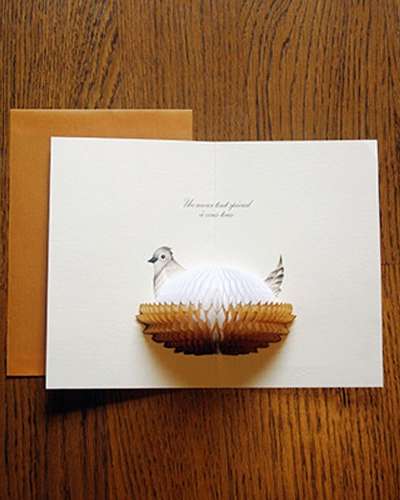 O-CHECK POP UP CARD Merci Thank You Card