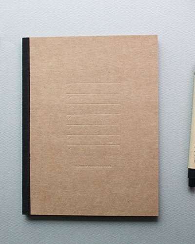 O-CHECK FREE NOTE WEEKLY brown (Embossed)
