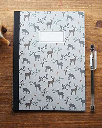 O-CHECK Stitch Notebook M Deer (Spiral-bound)