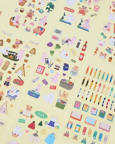 O-Check Oh! Friends Deco Sticker 6p Set