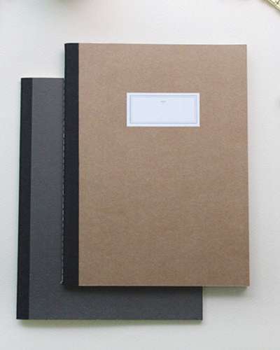 OCHEK Stitch Notebook STITCH NOTEBOOK L KRAFT (Spiral-bound)