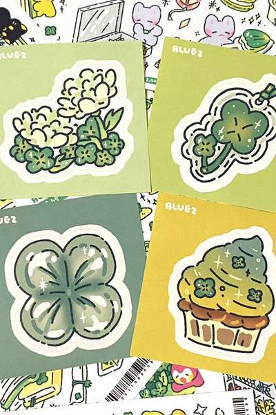 Blues | Clover Imitation Paper Pack (8 Sheets)