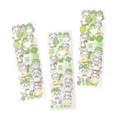Moitoyi | Clover Kitty Seal Sticker