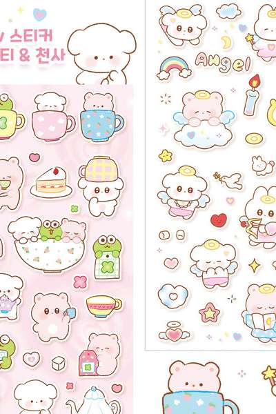 Pingru | Clover Tea Time & Baby Angel Sticker
