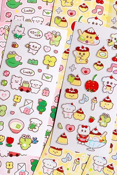 Pinglu | Pudding Likes / Clover Travel Seal Stickers