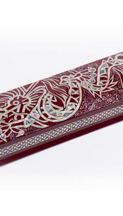 Cloud Dragon Brush Case (Red)