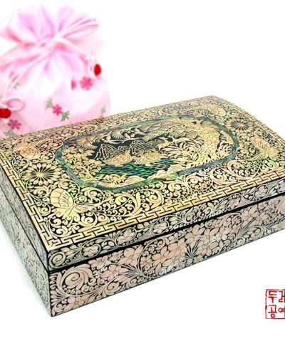 Lee Dynasty Ten Symbols of Longevity Memo Box