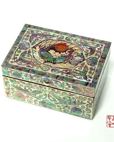 Yi Jo Scholars Automatic Business Card Case [Red Crane]