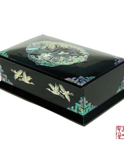 Auto-Rolling Crane Pine Aija Pattern Business Card Holder