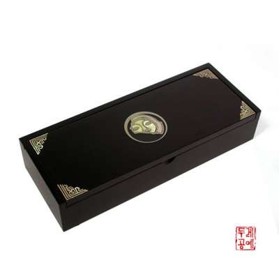 Business Card Case [Silver Line Water Eaves Tile Pattern]