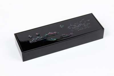 Drifting Water and Gold Pattern Pencil Case